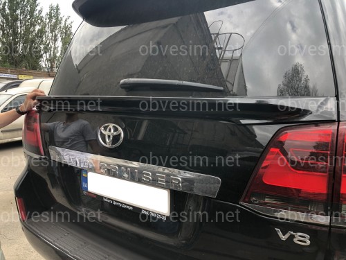 Спойлер під скло WALD Toyota Land Cruiser 200 2008-2016 ABS пластик колір чорний