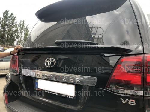 Спойлер під скло WALD Toyota Land Cruiser 200 2008-2016 ABS пластик колір чорний