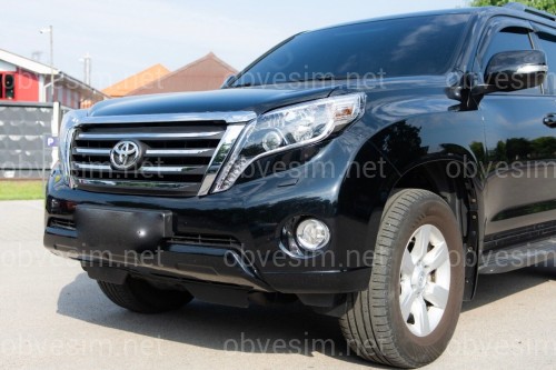 Решітка радіатора LX Mode Toyota Land Cruiser Prado 150 2013-2017 ABS пластик у чорному матовому кольорі