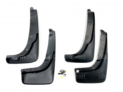 Бризковики для Toyota Rav4 2001-2005 з розширювачами арок, комплект 4шт.