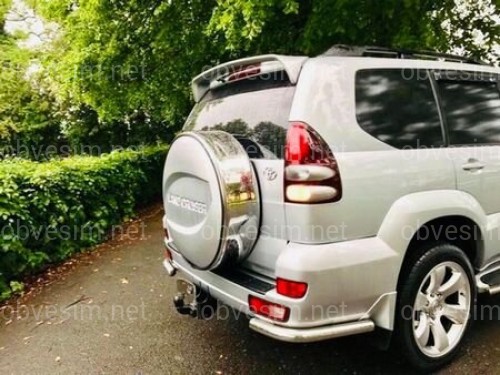 Спойлер на кришку багажника TTE Sport Toyota Land Cruiser Prado 120 2003-2009 ABS пластик під фарбування