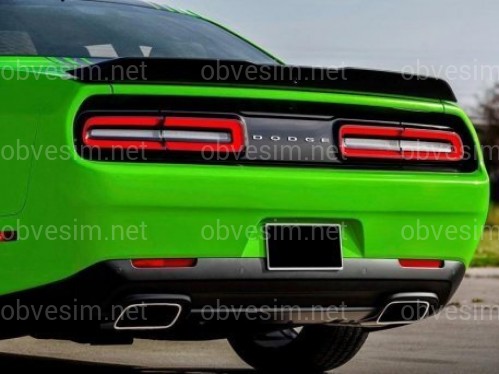 Спойлер ліп багажника Dodge Challenger SRT 2008-2020 ABS пластик, чорний глянець