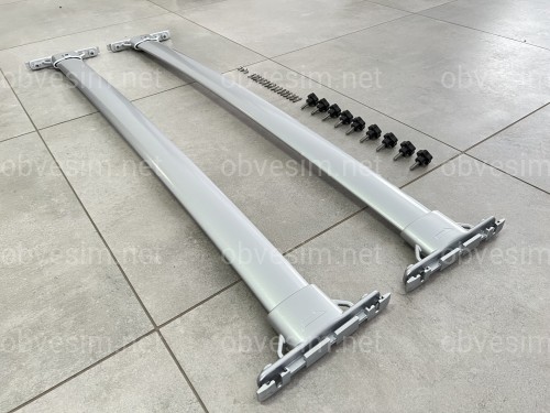 Поперечні рейлінги для Toyota Land Cruiser 200 2007-2021 колір сірий
