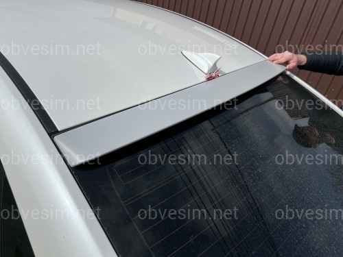 Козирок на скло Hyundai Sonata YF 2010-2015 ABS пластик під фарбування зі стопом