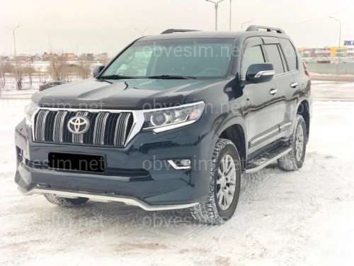 Спідниця переднього бампера OEM Toyota Land Cruiser Prado 150 2018- колір чорний 202