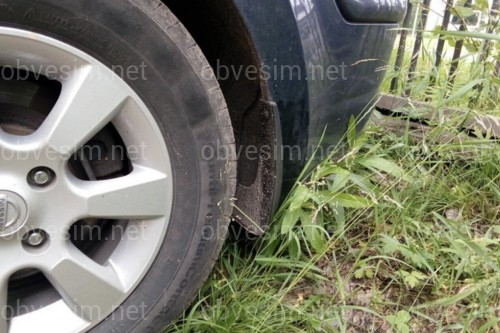 Бризковики задні для Nissan Tiida седан / хетчбек 2006–2013, комплект 2 шт