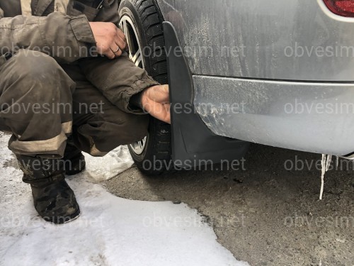 Бризковики задні під AMG ПАКЕТ Mercedes-Benz ML W166 комплект 2шт