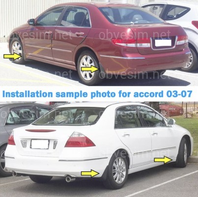 Бризковики Honda Accord USA 2003-2007 комплект 4шт.