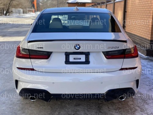 Спойлер ліп багажника M-Performance BMW 3 G20 2017 - ABS пластик колір чорний глянець