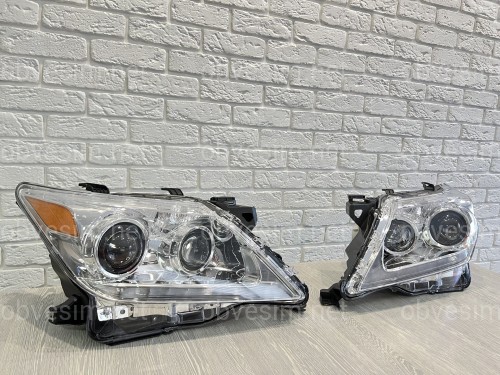 Передні рестайлінгові фари Lexus LX 570 2013-2015 без AFS (ліва+права)
