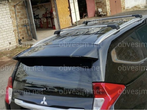 Спойлер козирок Mitsubishi Pajero Sport 2015-2019 ABS пластик під фарбування
