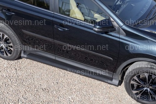 Пороги бічні підніжки Toyota Rav-4 2013-2015 2 шт.