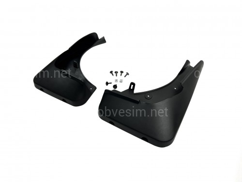 Бризковики передні BMW X5 E70 2007-2013/F15 2013-2019 з порогами та без М пакета комплект 2шт.