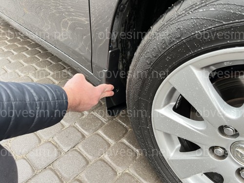 Бризковики передні Toyota Camry 40 2006-2012 оригінальний дизайн комплект 2 шт