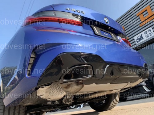 Насадки на вихлопні труби Performance BMW G20 G21 G22 G23 G26 G42 чорні