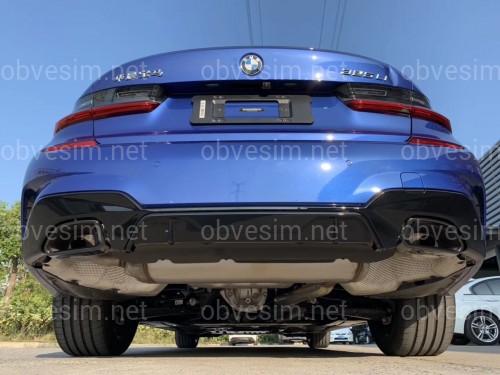 Насадки на вихлопні труби Performance BMW G20 G21 G22 G23 G26 G42 чорні
