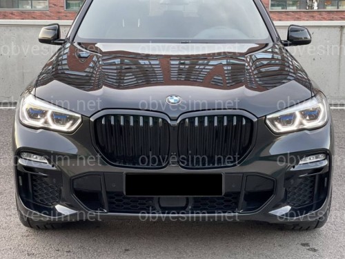 Решітка радіатора ніздрі M-Perfomance стиль BMW X5 G05 2019-2022 чорний глянець