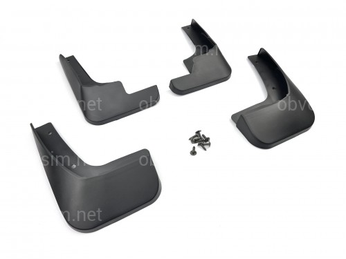 Бризковики Citroen C-Elysee 2012+, комплект 4шт.