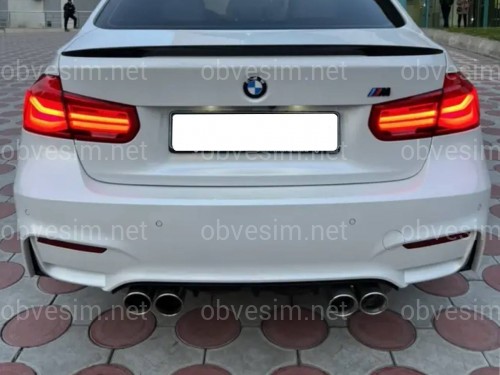 Задній бампер M3 стиль BMW 3 Series F30 2012-2018