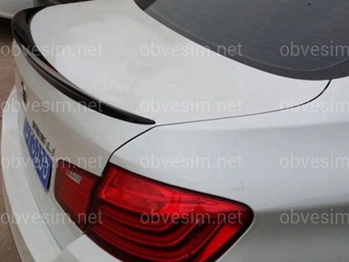 Спойлер лип на багажник BMW series 5 F10 2010-2016 ABS пластик, чорний глянець