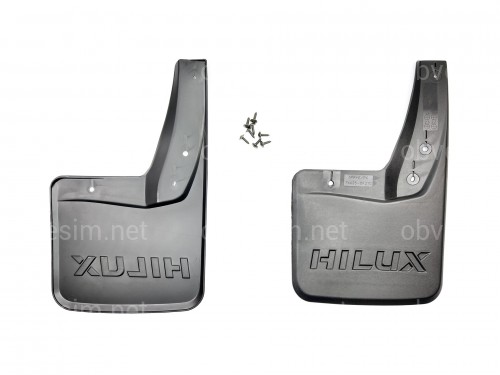 Бризковики задні Toyota Hilux 2015-2020, комплект 2шт.