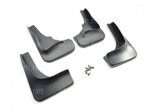 Бризковики Mitsubishi Outlander XL  2007-2012 широкий поріг комплект 4шт