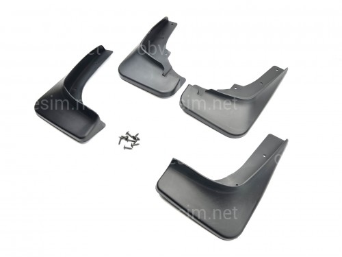 Бризковики Mitsubishi Outlander XL  2007-2012 під вузький поріг комплект 4шт