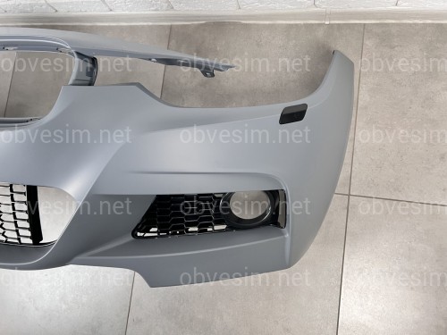 Передній бампер M Paket BMW 3 Series F30 F31 2012-2018 (під омивачі / без отворів під парктроніки)