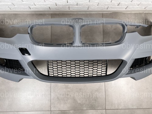 Передній бампер M Paket BMW 3 Series F30 F31 2012-2018 (під омивачі / без отворів під парктроніки)