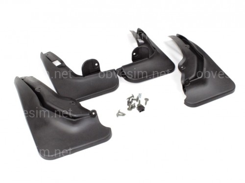 Бризковики Mercedes-Benz C-class W204 2011-2015 комплект 4 шт.