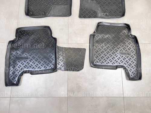 Килими салону поліуретанові з бортом Aileron Hyundai Santa Fe рестайлінг 2010-2012 комплект 4 шт.