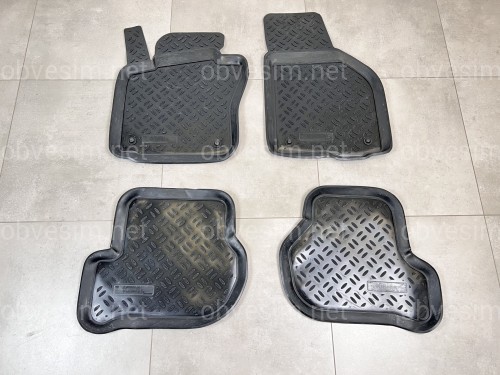 Килими салону поліуретанові з бортом Aileron Skoda Octavia A5 2004-2013 комплект 4 шт.