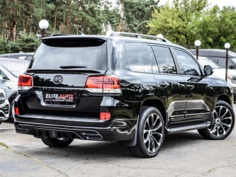 Обвіс тюнінг заднього бампера WALD Toyota Land Cruiser 200 2016-2022 колір чорний