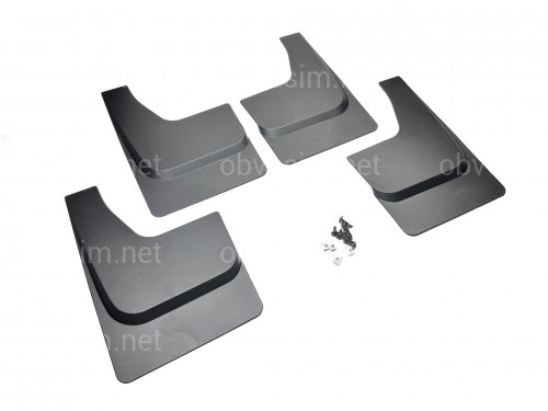 Бризковики Ford F-150 2005-2019 без розширювачів арок, комплект 4шт.