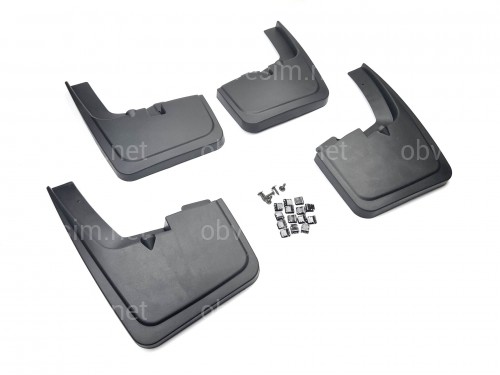 Бризковики Ford F-150 2015-2019 з вузькими розширювачами арок, комплект 4шт.