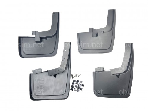 Бризковики Ford F-150 2015-2019 з вузькими розширювачами арок, комплект 4шт.
