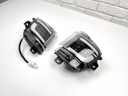 LED задні габарити (туманки) Toyota Land Cruiser 200 2015-2022 димчасті, 2шт.