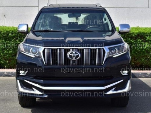 Спідниця переднього бампера Toyota Land Cruiser 150 2018 - з DRL