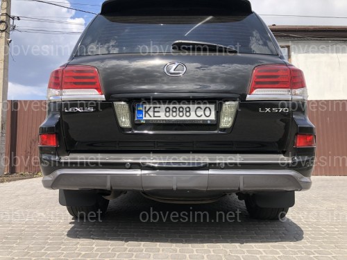 Спідниця обвіс заднього бампера F-Sport Lexus LX 570 2012-2015