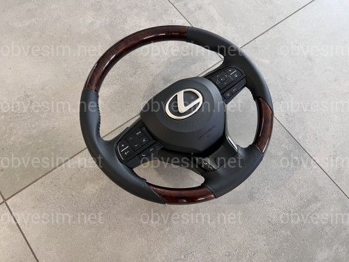 Кермо у зборі чорне з деревом Lexus LX 570 / GX 460