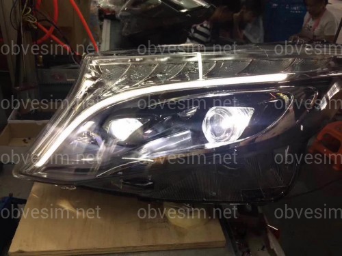 Full led фари стиль OEM Mercedes Benz W447 Vito / V-class / Metris (ліва+ права) комплектні з блоками