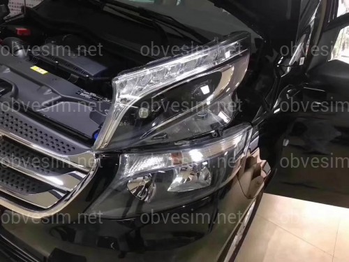 Full led фари стиль OEM Mercedes Benz W447 Vito / V-class / Metris (ліва+ права) комплектні з блоками