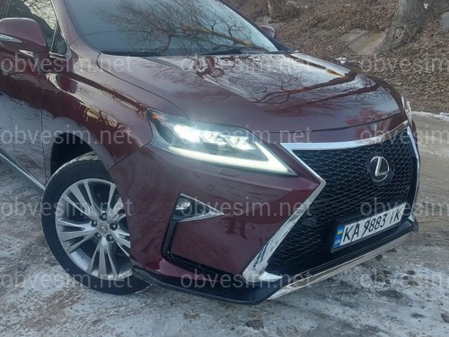 Фари Full LED 3 лінзи Lexus RX 350/450H 2012-2015 у стилі рестайлінг 2020