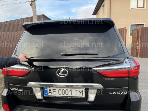 Спойлер WALD Lexus LX 450D / 570 2015-2022 ABS пластик, колір чорний