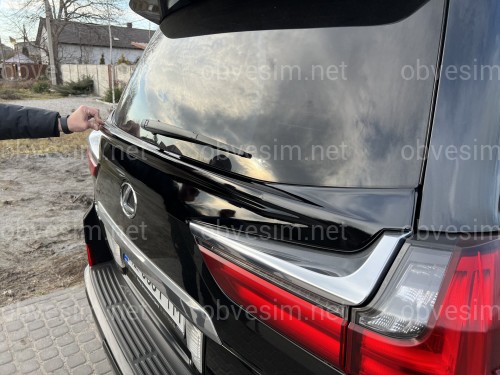 Спойлер WALD Lexus LX 450D / 570 2015-2022 ABS пластик, колір чорний