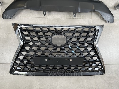 Бампер передній у зборі з решіткою рестайлінг 2020+ Lexus GX460 2014-2023