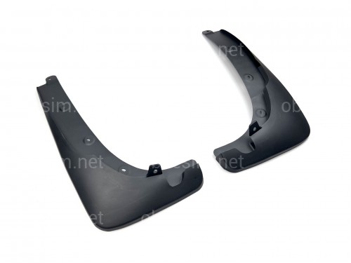 Бризковики передні для Toyota Rav4 2001-2005 з розширювачами арок, комплект 2шт