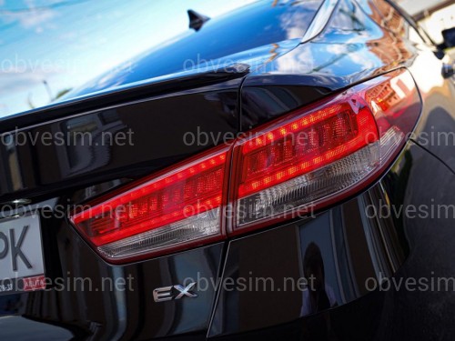 Спойлер лип Kia Optima 2016 - ABS пластик, колір чорний глянець