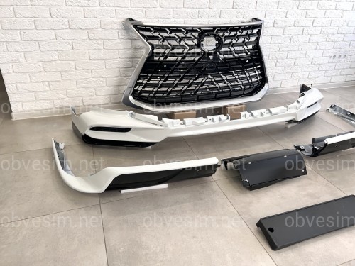 Обвіс комплект SAMURAI 2020+ Lexus LX 570 450d 2015-2022 ABS пластик, колір білий