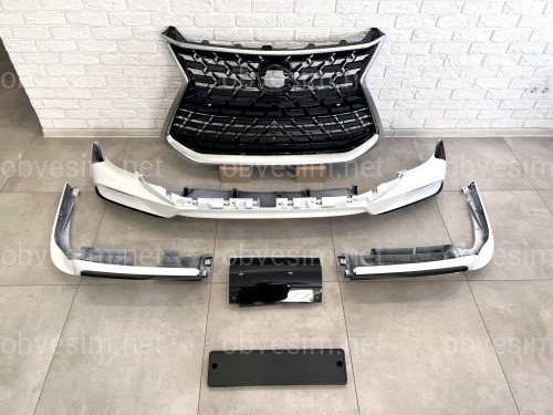 Обвіс комплект SAMURAI 2020+ Lexus LX 570 450d 2015-2022 ABS пластик, колір білий